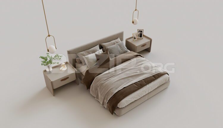 15360. Free 3Ds Max Bed Model Download