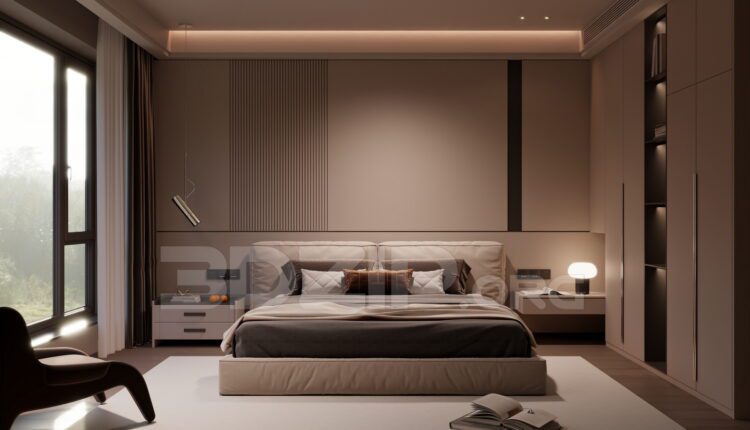 15361. Free 3Ds Max Bed Model Download