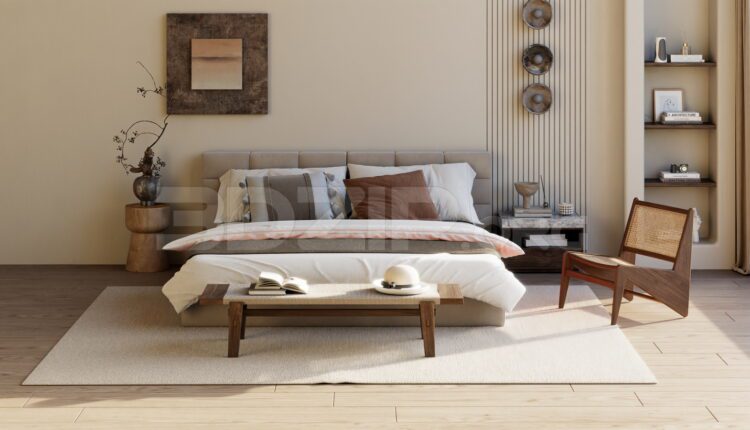 15368. Free 3Ds Max Bed Model Download