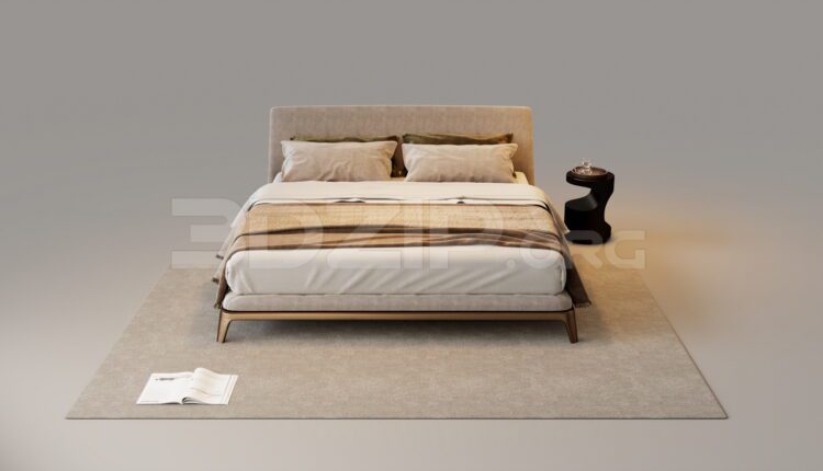 15371. Free 3Ds Max Bed Model Download