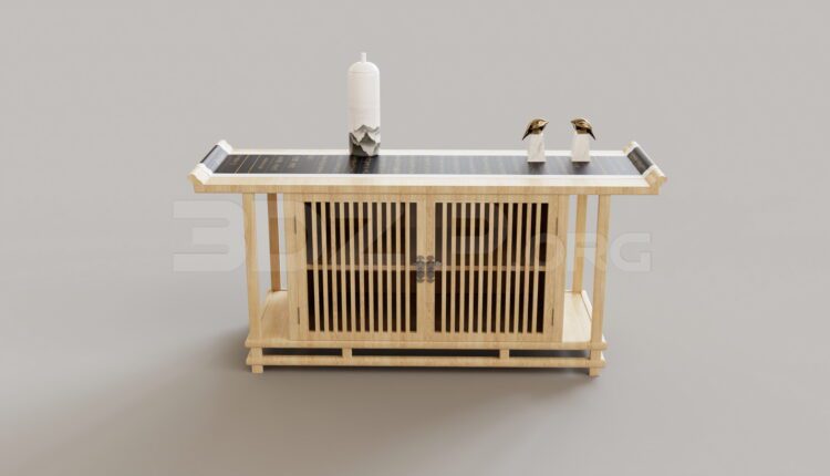 15396. Free 3ds Max Console Table Model Download (2)