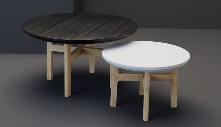 Download Free 3D Caf & Cof tables Model