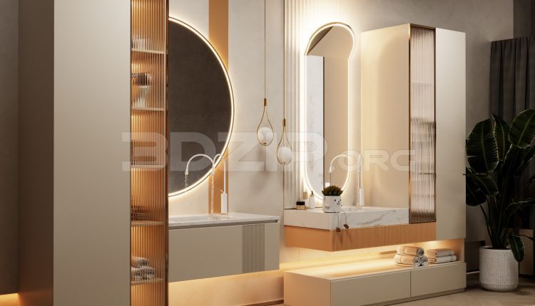11967. Free 3ds Max Cabinet With Washbasin Model Download (2)