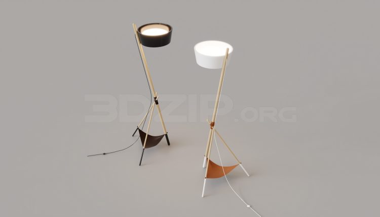 11974. Free 3ds Max Floor Lamp Models Download (1)