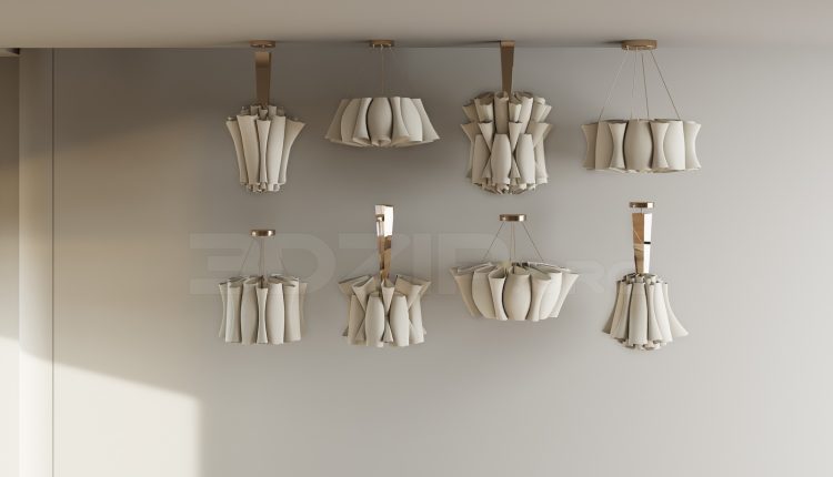 11976. Free 3ds Max Ceiling Light Model Download (2)