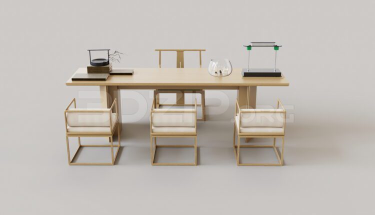 15432. Free 3ds Max Work Desk Model Download (2)