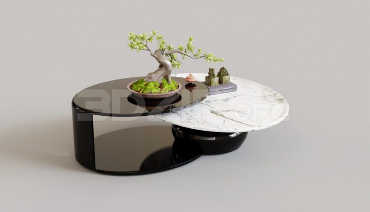 15439. Free 3ds Max Tea Table Model Download (2)