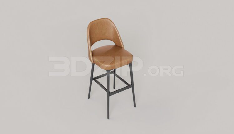 15444. Free 3ds Max Bar Stool Model Download (2)