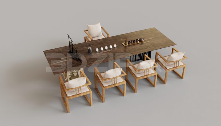 15458. Free 3ds Max Work Desk Model Download (1)