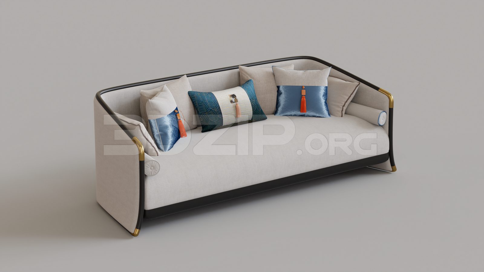15463. Free 3ds Max Sofa Model Download (1)