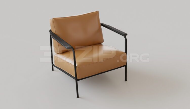 15471. Free 3ds Max Armchair Model Download (1)