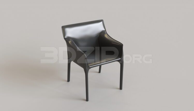 15485. Free 3ds Max Armchair Model Download (1)