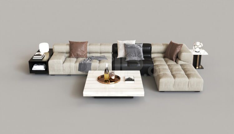 15487. Free 3ds Max Sofa Model Download (1)