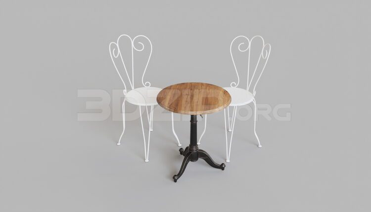15494. Free 3ds Max Coffee Table Model Download (1)