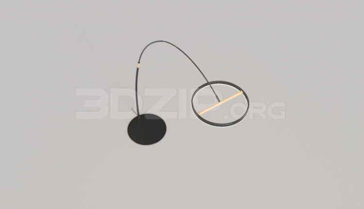 15498. Free 3ds Max Floor Lamp Model Download (2)