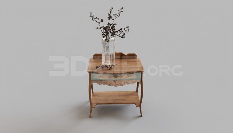 15500. Free 3ds Max Bedside Table Model Download (2)