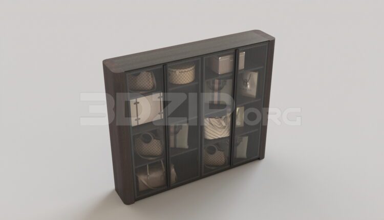 15504. Free 3ds Max Wardrobe Model Download (1)