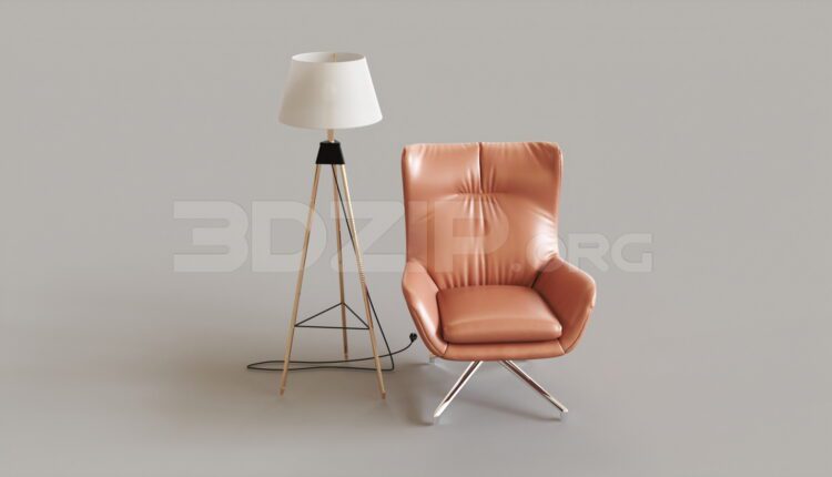 15507. Free 3ds Max Armchair Model Download (2)