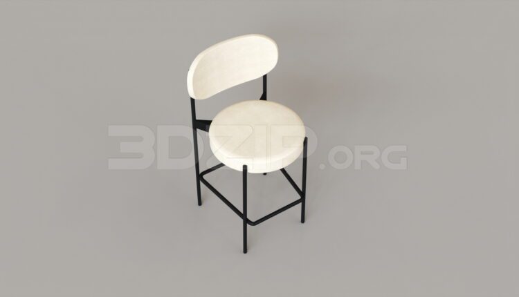 15527. Free 3ds Max Bar Stool Model Download (2)