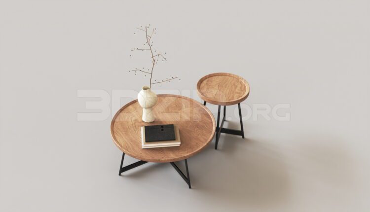 15532. Free 3ds Max Tea Table Model Download (1)