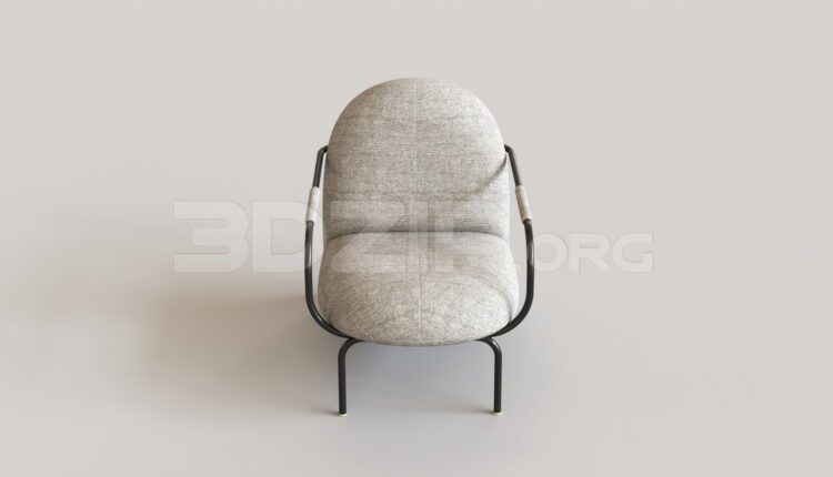 15539. Free 3ds Max Armchair Model Download (2)