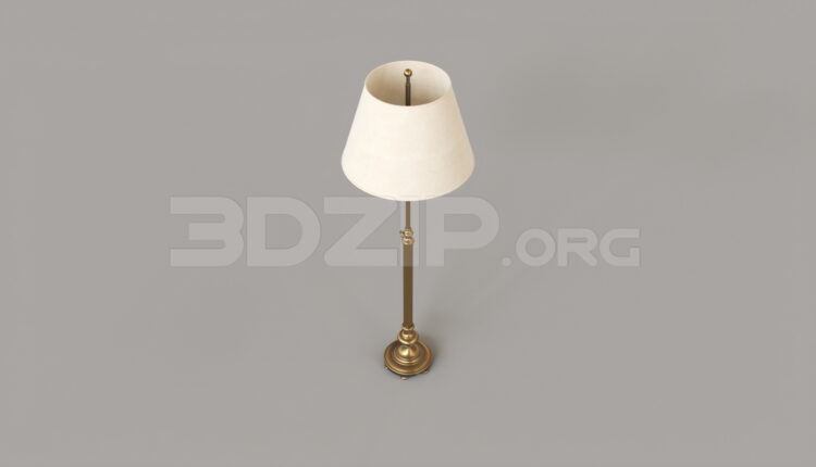 15555. Free 3ds Max Floor Lamp Model Download (1)