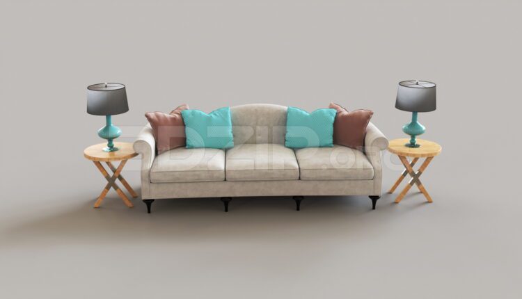 15557. Free 3ds Max Sofa Model Download (2)