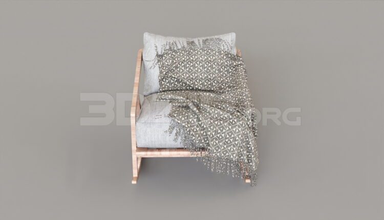 15568. Free 3ds Max Armchair Model Download (2)