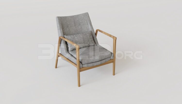 15590. Free 3ds Max Armchair Model Download (2)