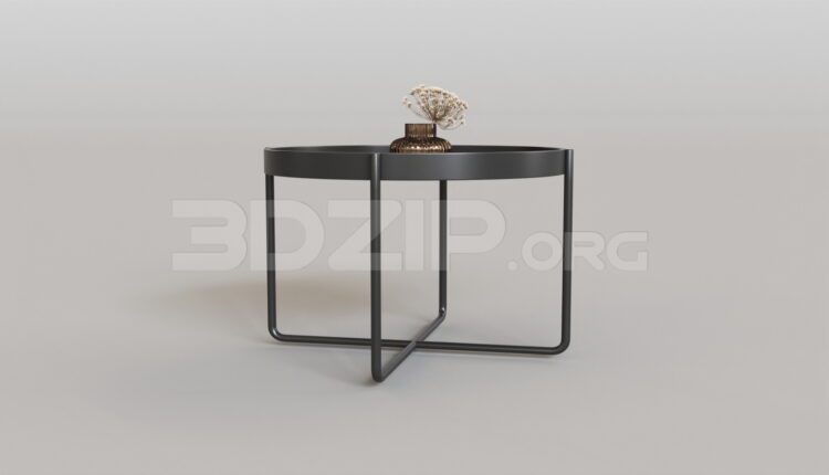 15598. Free 3ds Max Tea Table Model Download (1)