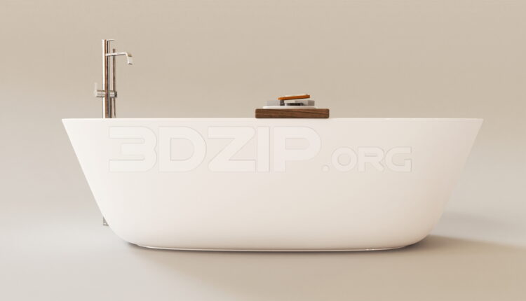 15602. Free 3ds Max Bathtub Model Download (1)