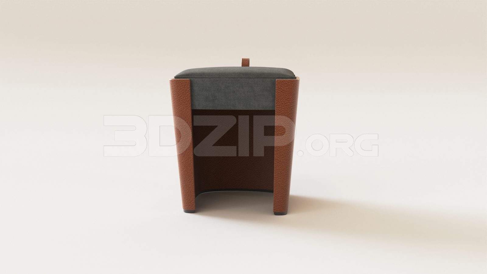 15603. Free 3ds Max Stool Model Download (1)