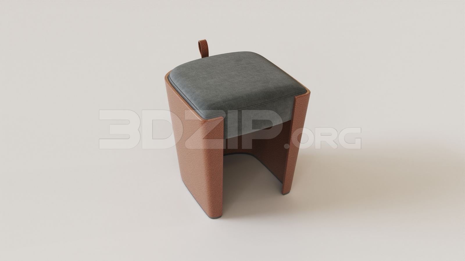 15603. Free 3ds Max Stool Model Download (2)