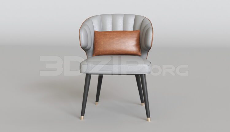 15608. Free 3ds Max Armchair Model Download (1)
