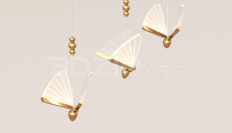15615. Free 3ds Max Ceiling Light Model Download (2)