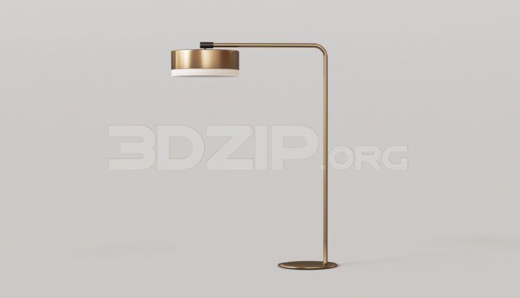 15632. Free 3ds Max Floor Lamp Model Download (1)
