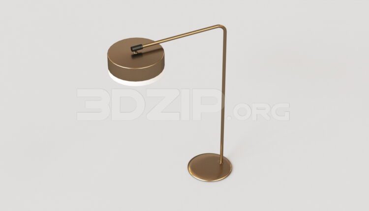 15632. Free 3ds Max Floor Lamp Model Download (2)