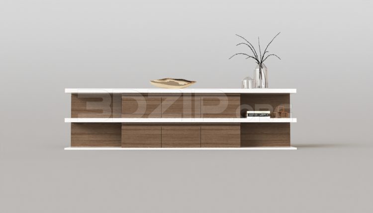 15634. Free 3ds Max Tv Cabinet Model Download (2)