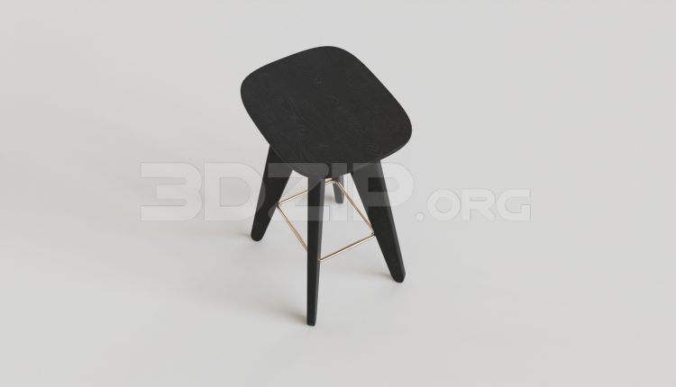15635. Free 3ds Max Bar Stool Model Download (2)