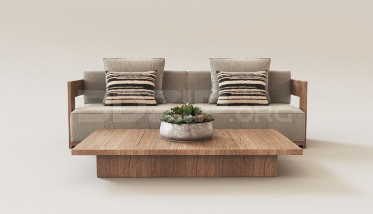 15661. Free 3ds Max Sofa Model Download (1)