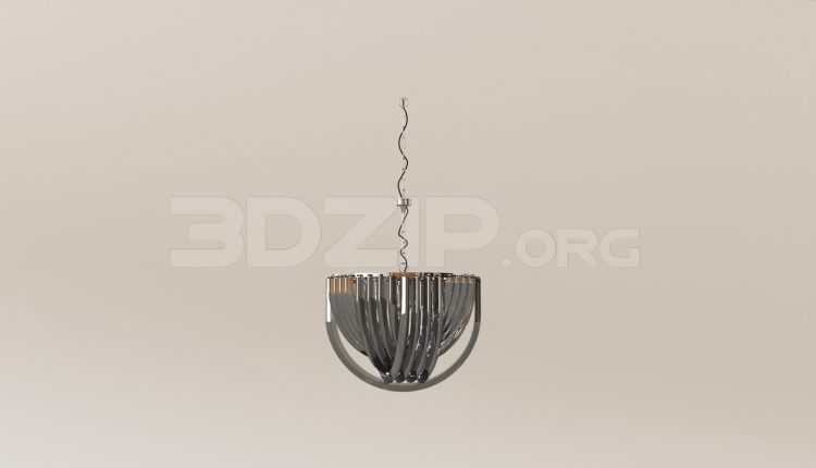15664. Free 3ds Max Ceiling Light Model Download (1)