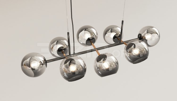 15667. Free 3ds Max Ceiling Light Model Download (2)