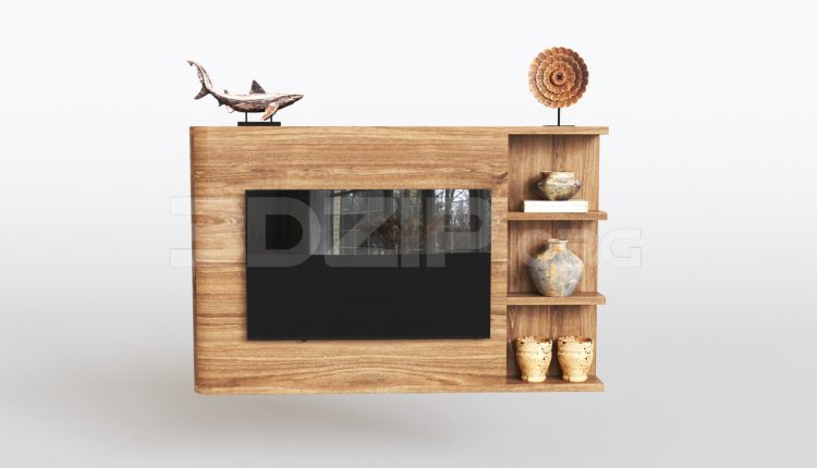 15688. Free 3ds Max Tv Cabinet Model Download (1)
