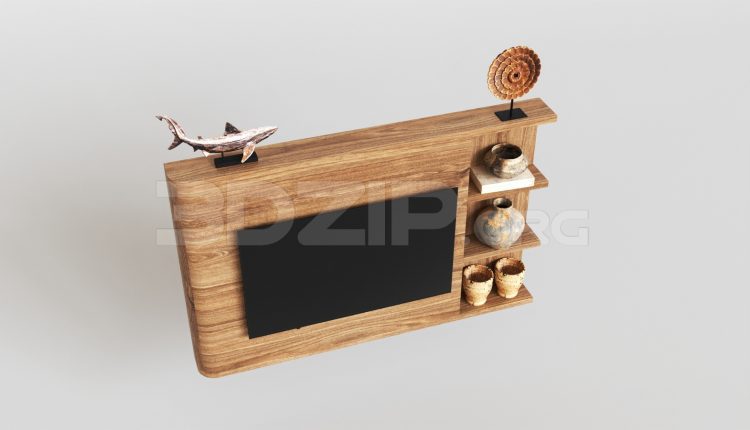 15688. Free 3ds Max Tv Cabinet Model Download (2)
