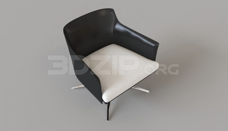 15690. Free 3ds Max Armchair Model Download (2)