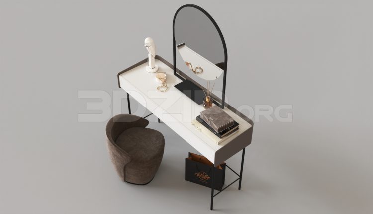 15692. Free 3ds Max Dressing Table Model Download (2)