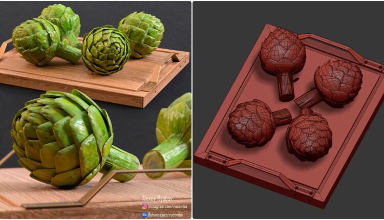 Free 3d Model Artichokes (3)