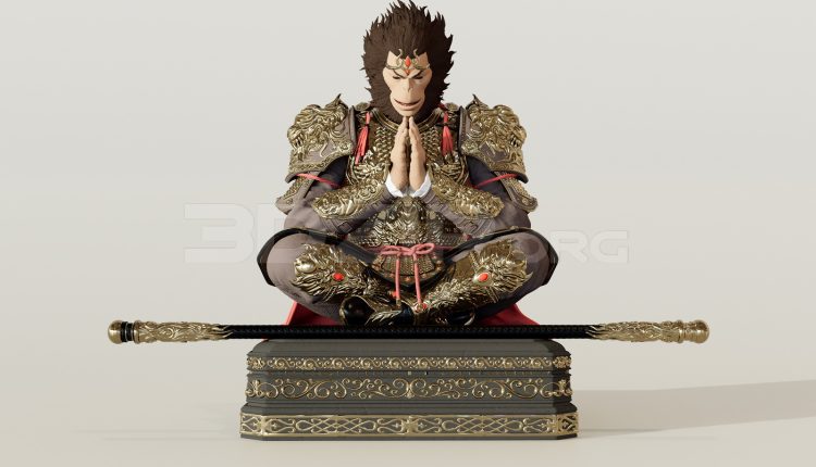 11998. Free 3ds Max Wukong Model Download (2)