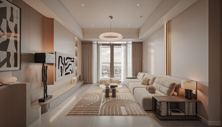 13781. 3ds Max Living Room – Kitchen Interior Model Download By Pham Tran Nam (5)