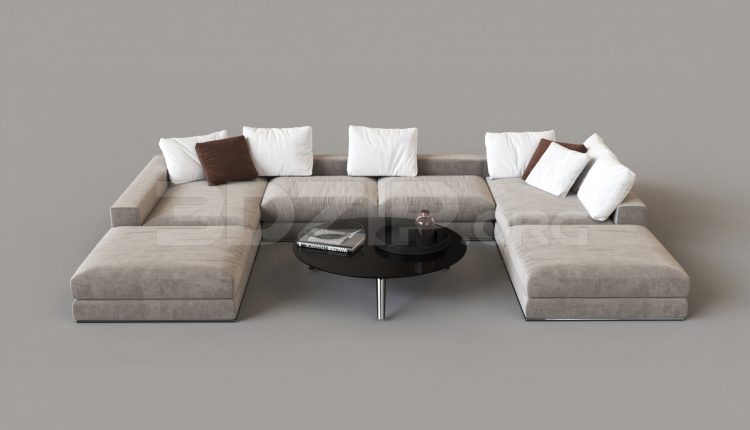 15698. Free 3ds Max Sofa Model Download (1)